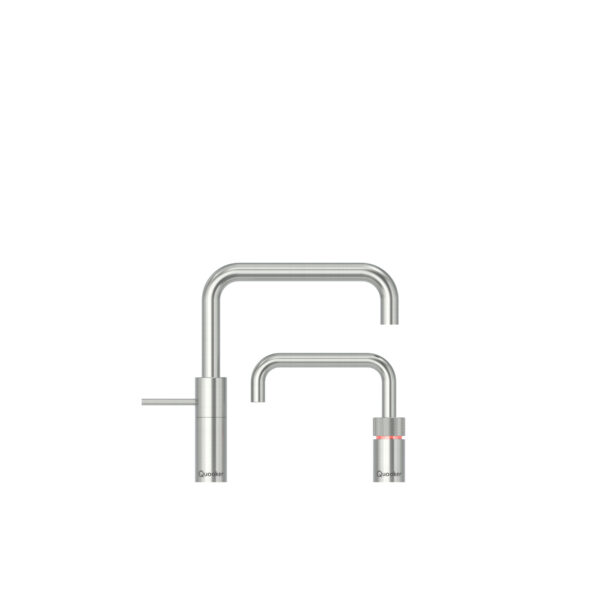 knsrvstt-nordic-twin-tap-white-background Quooker Nordic Twintaps Square Rustfrit stål, PRO3